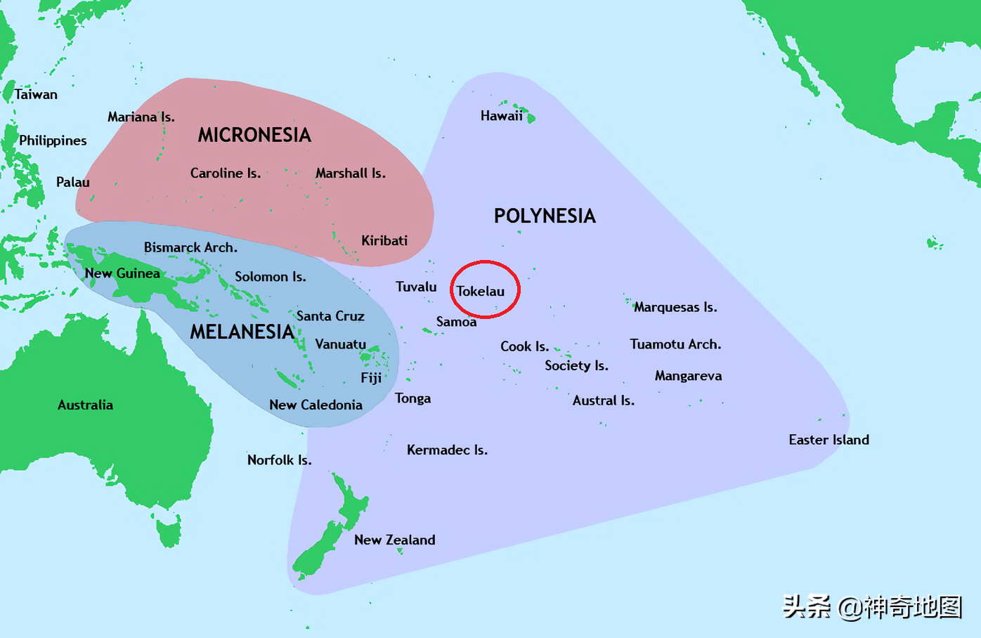 托克劳群岛在哪（托克劳群岛地图）
