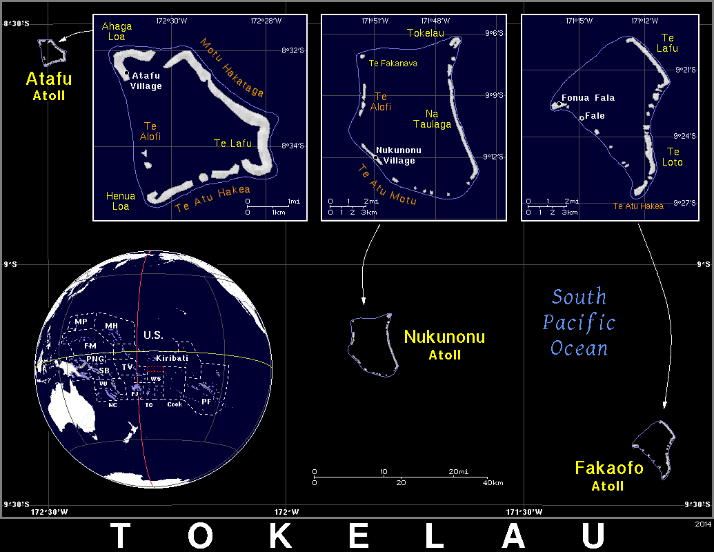 托克劳群岛在哪（托克劳群岛地图）