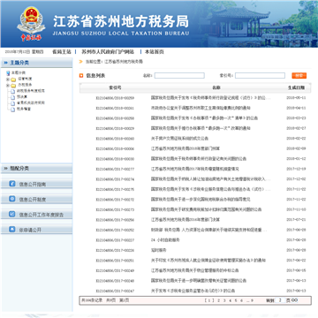 江苏省苏州地方税务局网站图片展示