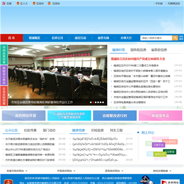 芜湖镜湖区政府网网站图片展示
