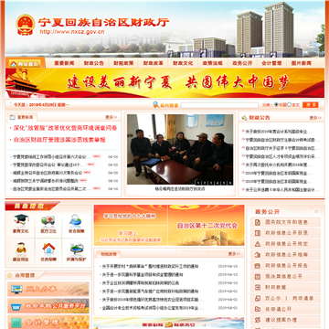 宁夏财政厅网网站图片展示