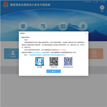 黑龙江省国家税务局网上办税服务厅网站图片展示