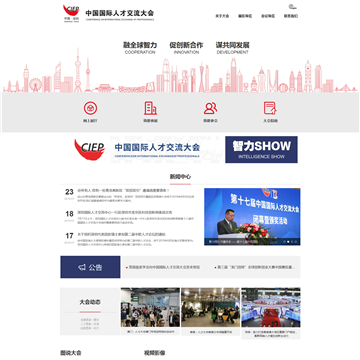 中国国际人才交流大会网站图片展示