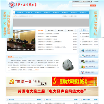 芜湖电大网网站图片展示
