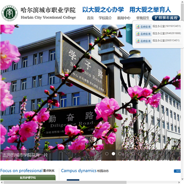 哈尔滨江南职业技术学院网站图片展示