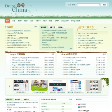 Drupal中国网站图片展示