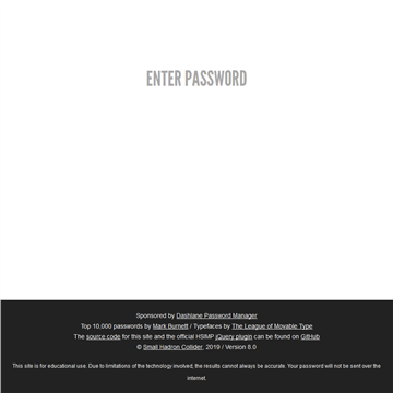How Secure Is My Password网站图片展示