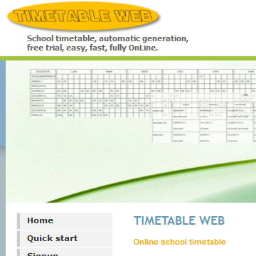 TIMETABLE WEB网站图片展示