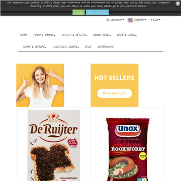 荷兰超市网站图片展示